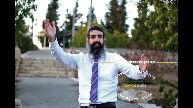 אהרן פרוכטמן שר בזרועות פרושות בטבע